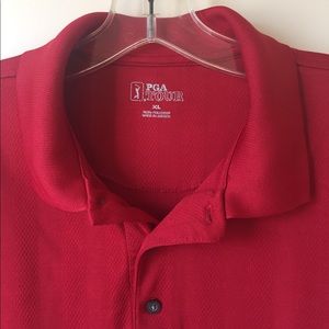 Men’s Red PGA Golf Shirt, XL, Gently Worn